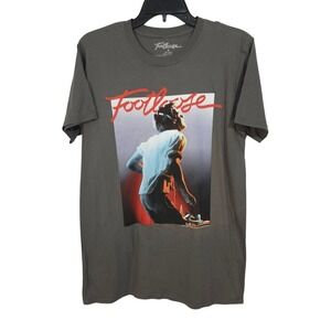 Footloose‎ 1984 Movie Poster Graphic Tee Shirt Medium Gray Retro Kevin Bacon